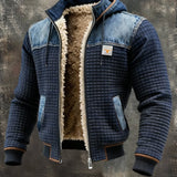 Jakov | VESTA TAMNO PLAVA S DENIM DETALJIMA - nadiazagreb