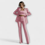 Jasmila – Elegantni set od 3 komada (Blejzer, Top, Hlače) - nadiazagreb