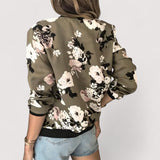 Lidia™ | Stilizirana bomber jakna s cvjetnim printom - nadiazagreb