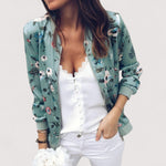 Lidia™ | Stilizirana bomber jakna s cvjetnim printom - nadiazagreb