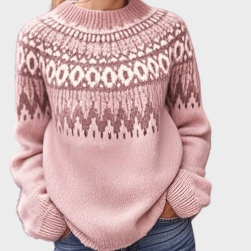 Livia – Klasični vintage pleten sweater - nadiazagreb
