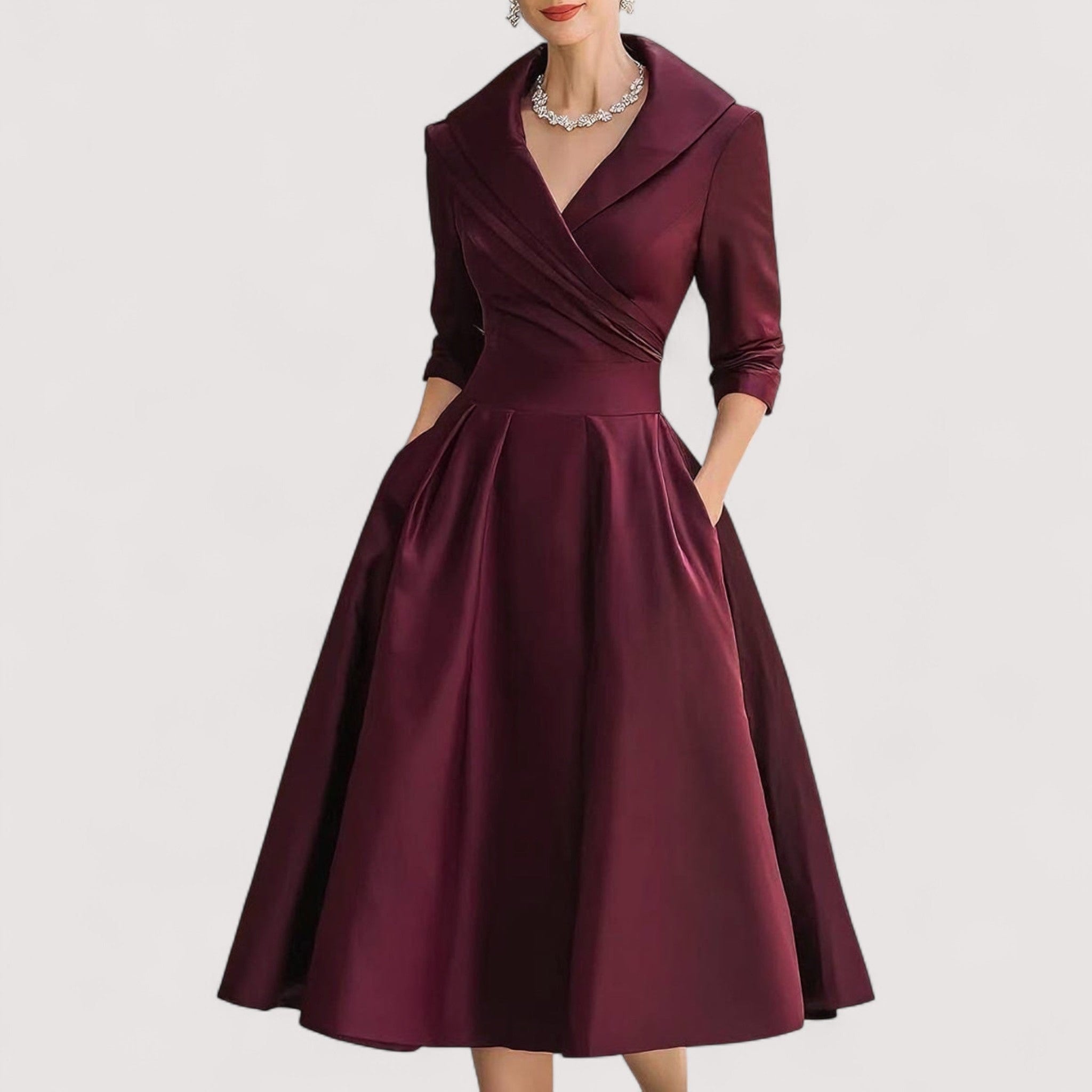Lorenza™ | Midi Satin Dress - nadiazagreb