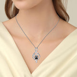 Lucky Paw Necklace with Heart, Bone, and Infinity Symbol - nadiazagreb