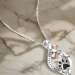 Lucky Paw Necklace with Heart, Bone, and Infinity Symbol - nadiazagreb
