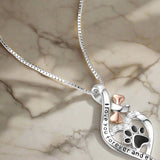 Lucky Paw Necklace with Heart, Bone, and Infinity Symbol - nadiazagreb
