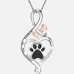 Lucky Paw Necklace with Heart, Bone, and Infinity Symbol - nadiazagreb