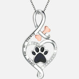 Lucky Paw Necklace with Heart, Bone, and Infinity Symbol - nadiazagreb