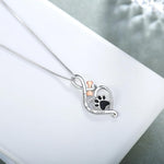 Lucky Paw Necklace with Heart, Bone, and Infinity Symbol - nadiazagreb