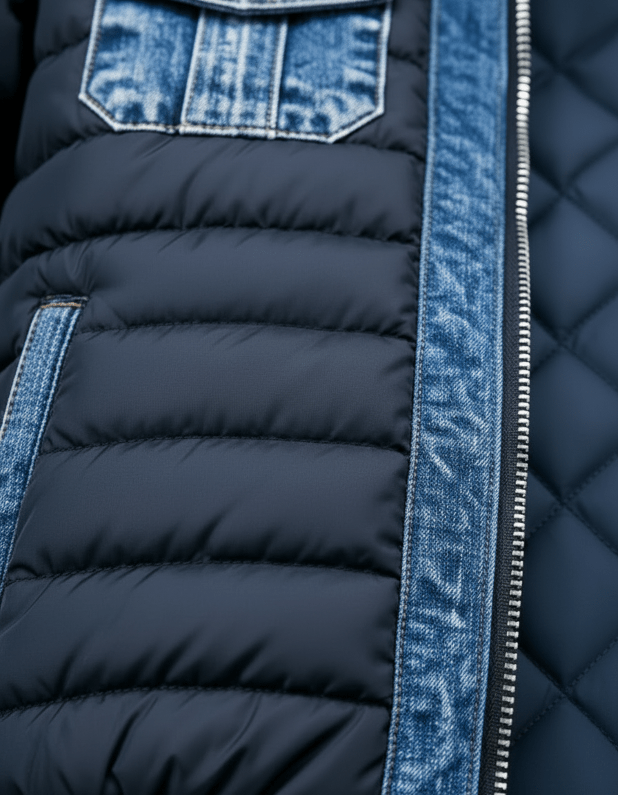 Luka | Hybrid Denim Jacket with Padding - nadiazagreb