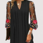 Magda™ | Elegant Mini Dress with Sheer Sleeves - nadiazagreb