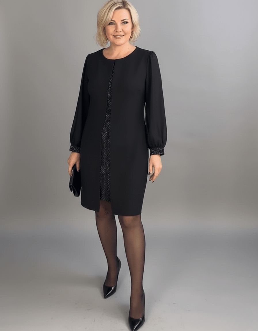 Marian | Elegantna haljina od šifona sa šljokicama - nadiazagreb