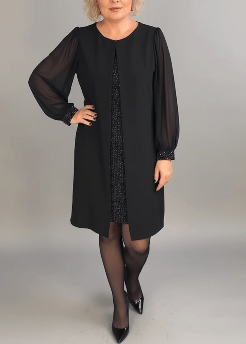 Marian | Elegantna haljina od šifona sa šljokicama - nadiazagreb