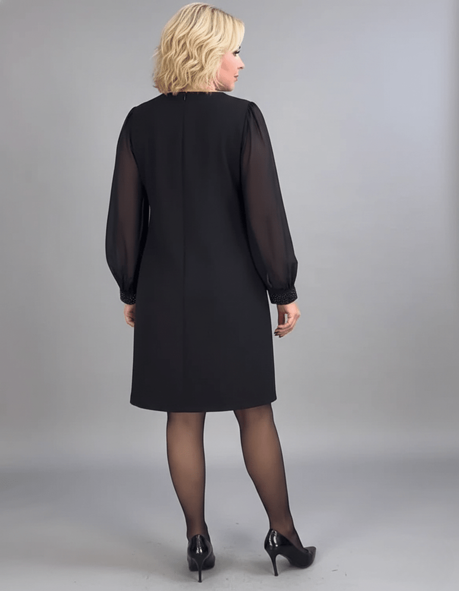 Marian | Elegantna haljina od šifona sa šljokicama - nadiazagreb