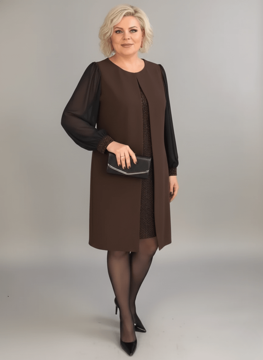 Marian | Elegantna haljina od šifona sa šljokicama - nadiazagreb