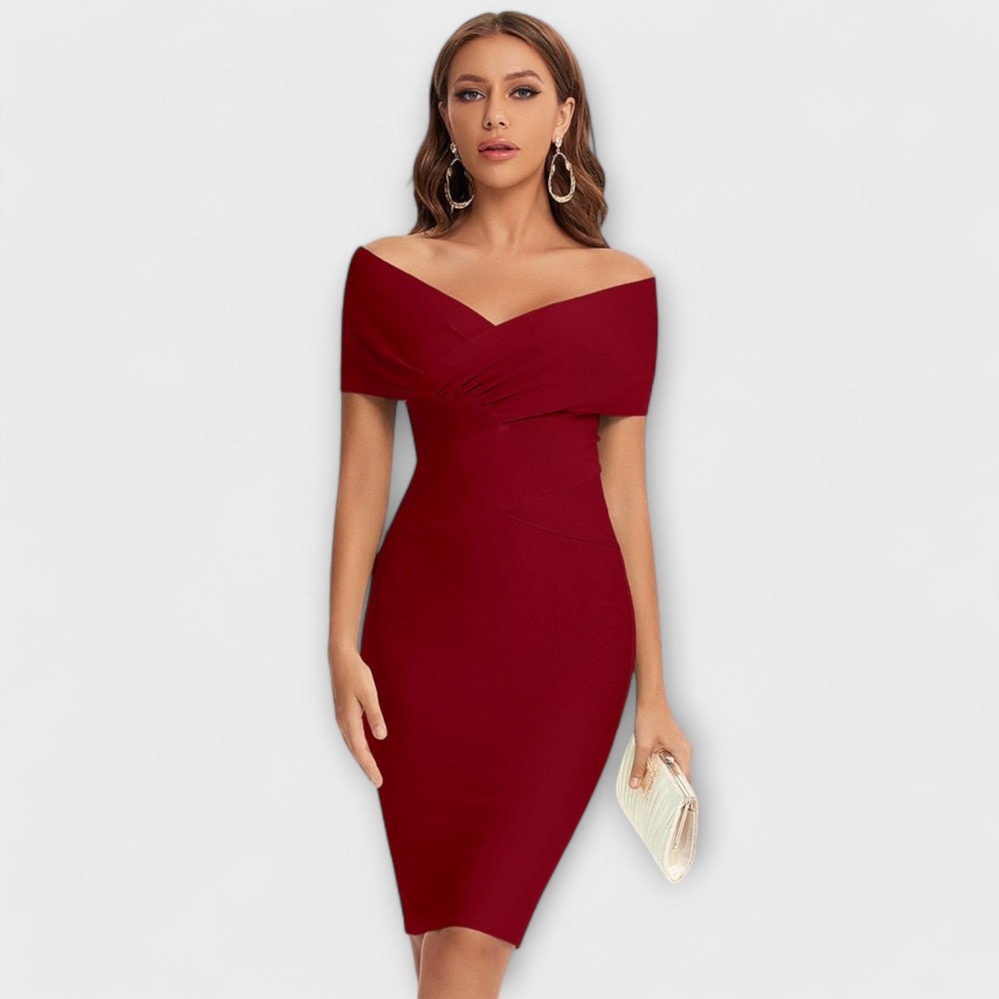 Marija - Elegantna haljina s V - izrezom - nadiazagreb