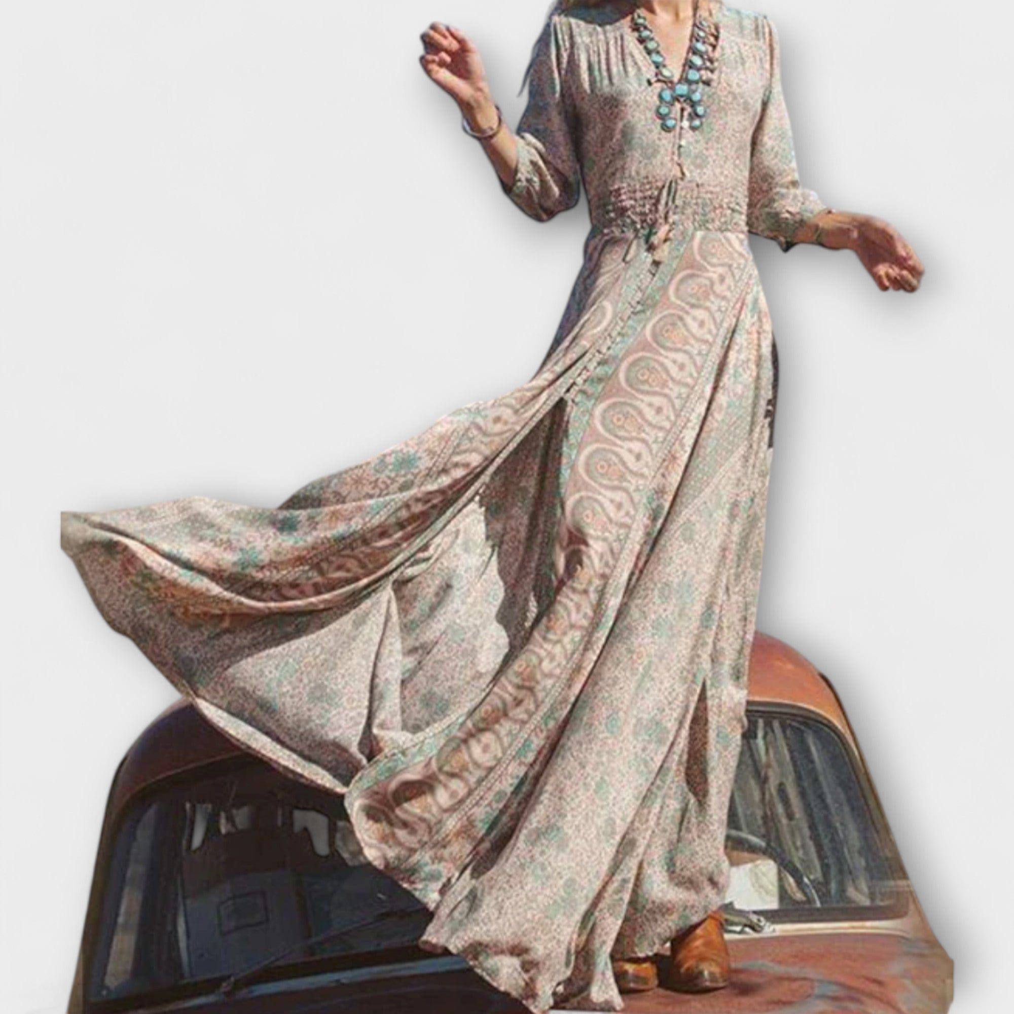 Maxi haljina u delikatnom boho stilu - nadiazagreb