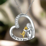 Necklace with Heart and Dog - nadiazagreb