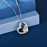 Necklace with Heart and Dog - nadiazagreb