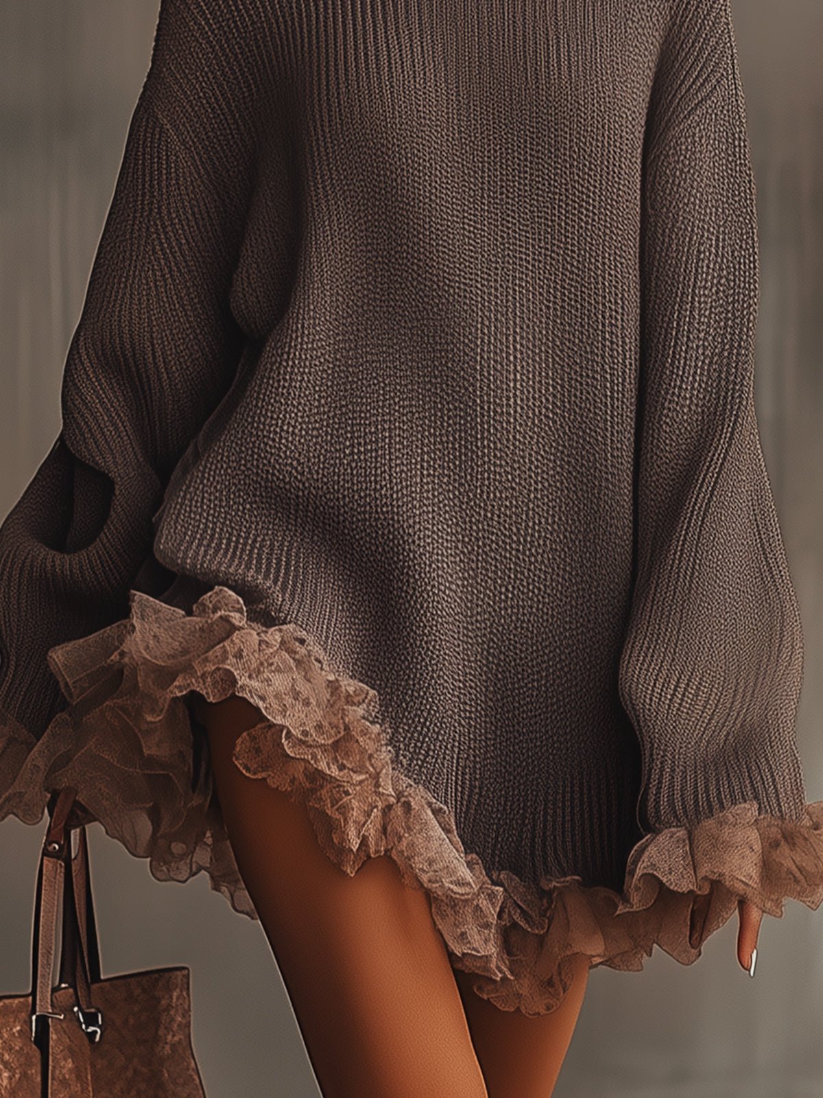 Nina | Pletena Haljina s Ruffles - nadiazagreb