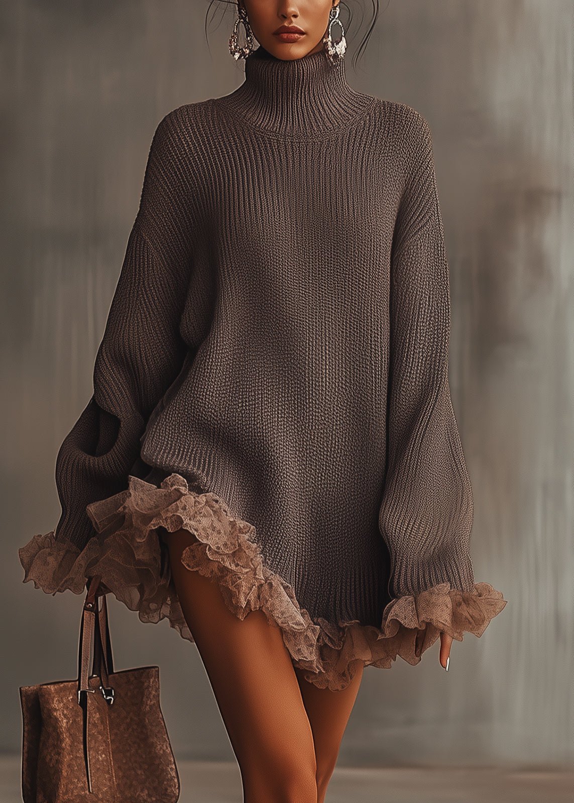 Nina | Pletena Haljina s Ruffles - nadiazagreb