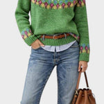 Paige – Klasični vintage pleten sweater - nadiazagreb