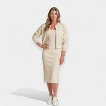 Set Midi Haljine s Bomber Jaknom - nadiazagreb