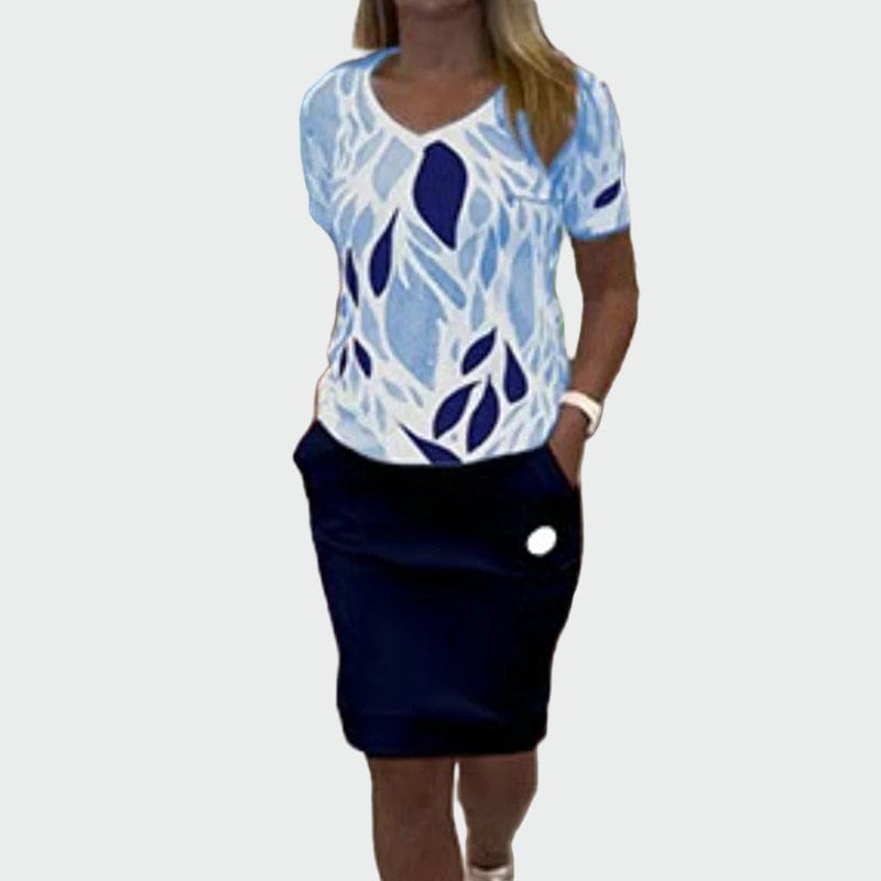 Set sa Uzorkom i Elegantnom Suknjom - nadiazagreb