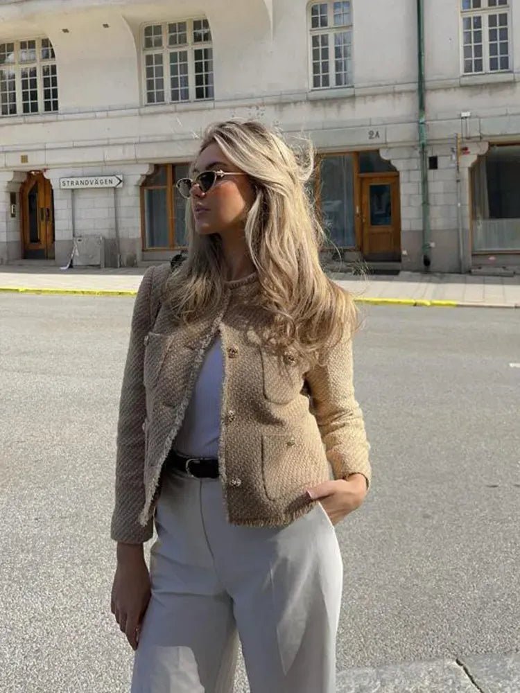 Slavenka - Elegantna Bež Jakna - nadiazagreb