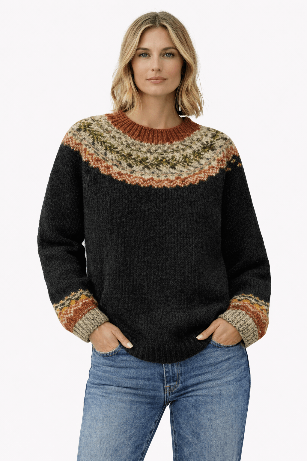 Susanne™ | Klasični vintage pleten sweater - nadiazagreb