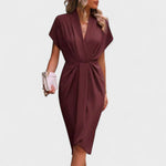Tihana - Elegant Midi Dress - nadiazagreb