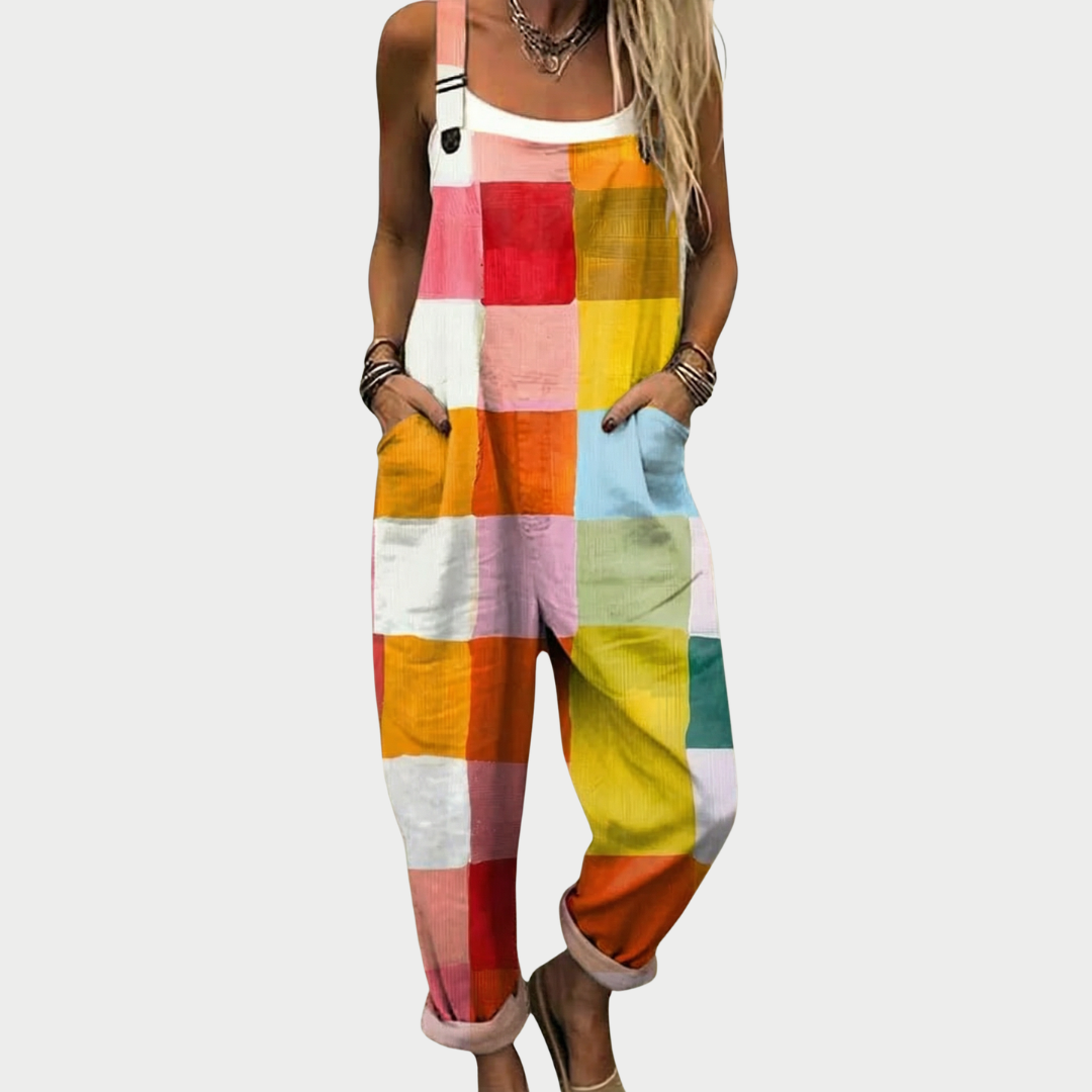 Udobne Kombinezonske Hlače s Printom - nadiazagreb