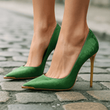 Verde Éclat™ – Cipele s satenskim i zlatnim vrhom - nadiazagreb