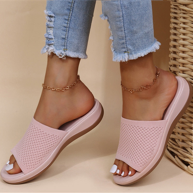 Elara | Woven Orthopedic Sandals