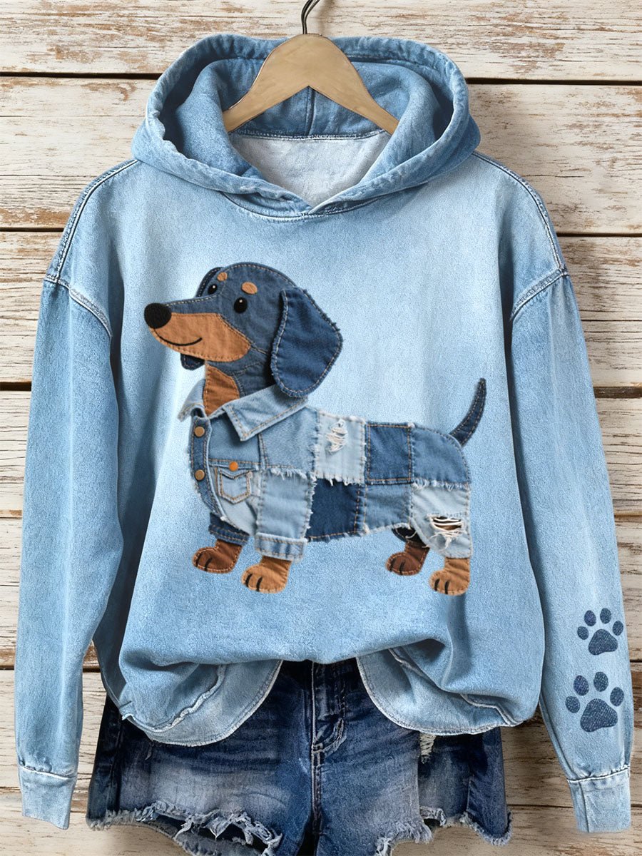 Ženska dukserica s umjetničkim patchwork dizajnom - nadiazagreb