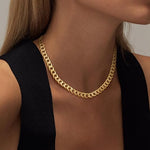 Zlatne Chunky Cuban Link Naušnice - nadiazagreb