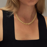 Zlatne Chunky Cuban Link Naušnice - nadiazagreb