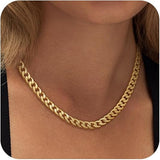 Zlatne Chunky Cuban Link Naušnice - nadiazagreb